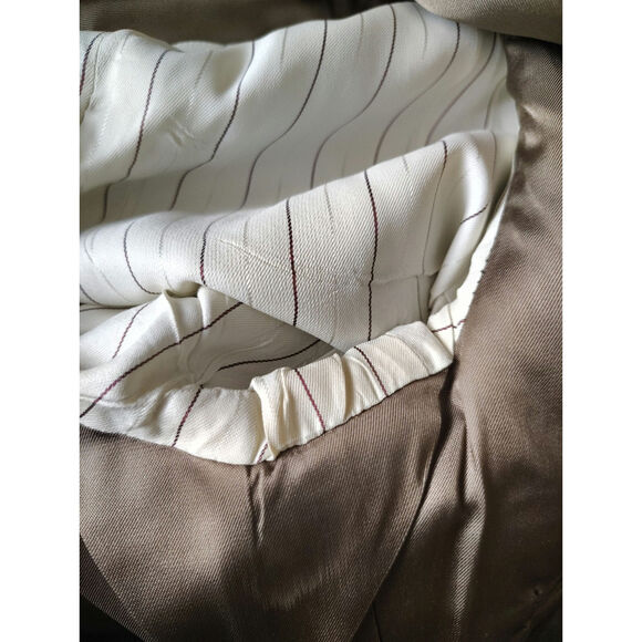 Evan Picone Men’s Brown Wool Tweed Sport Coat Blazer Brown Mens Size 44L - Picture 5 of 6